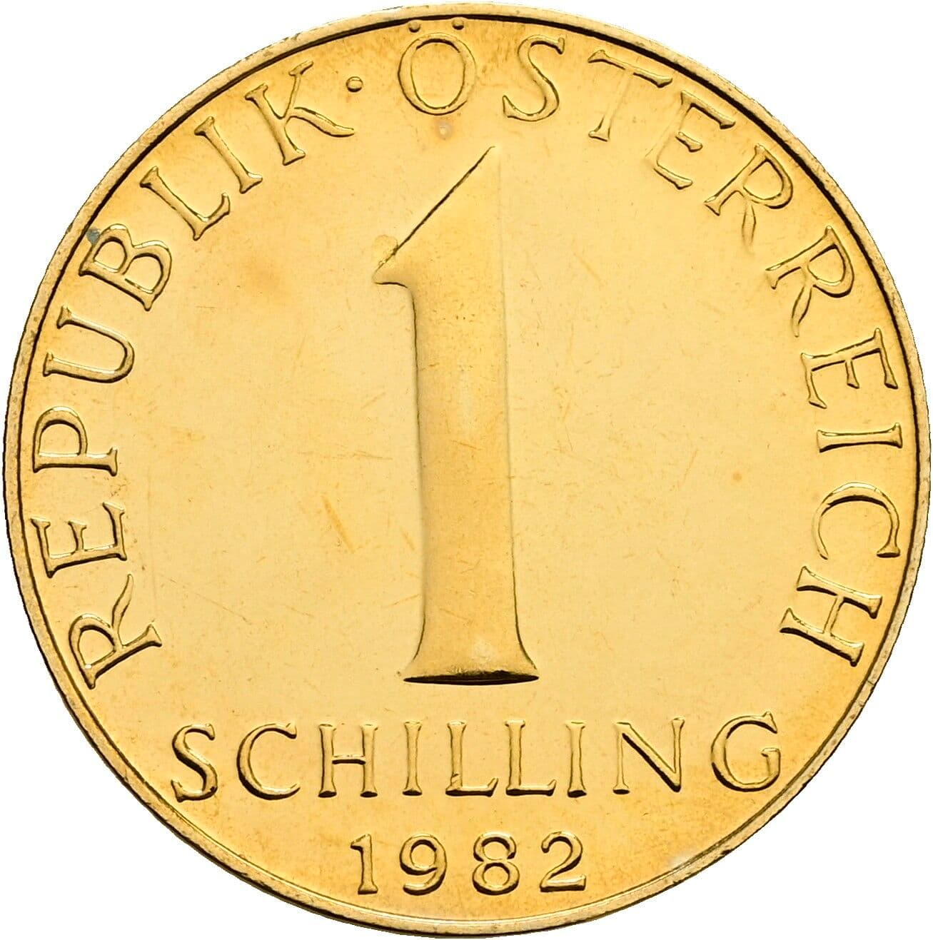 1 Schilling 1982 – Vorderseite
