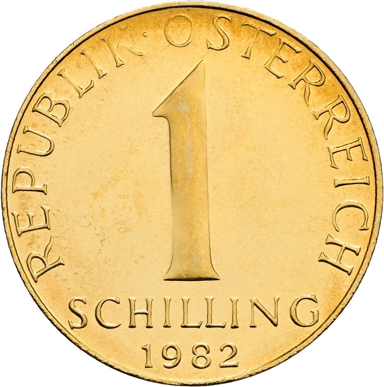 1 Schilling 1982 – Vorderseite