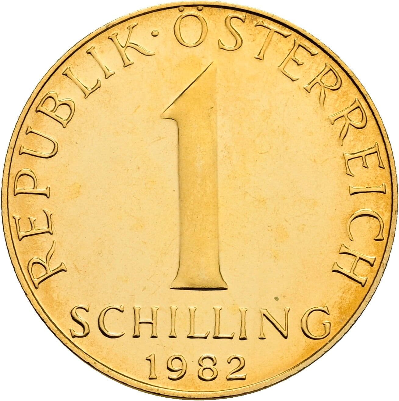 1 Schilling 1982 – Vorderseite