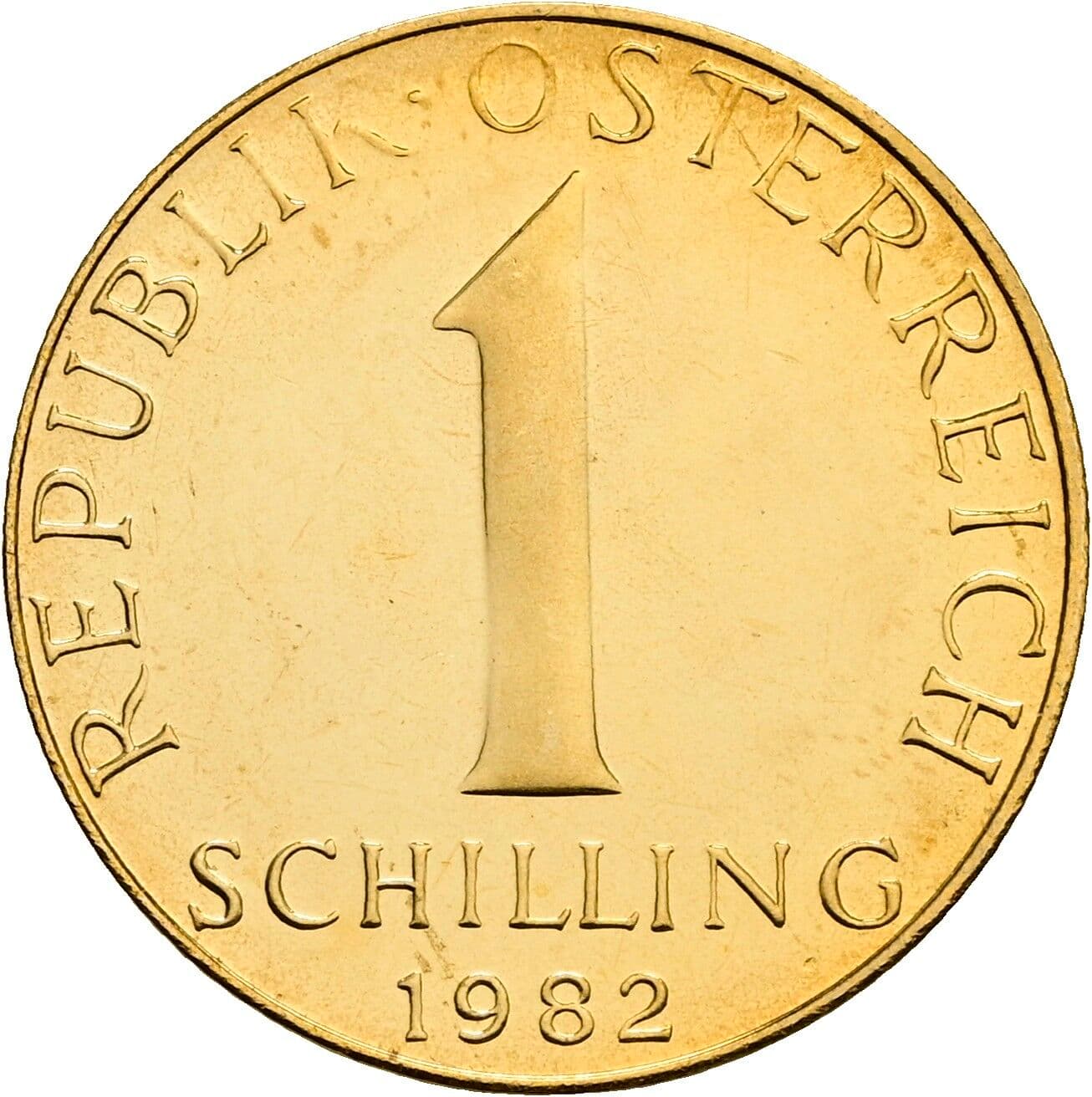 1 Schilling 1982 – Vorderseite