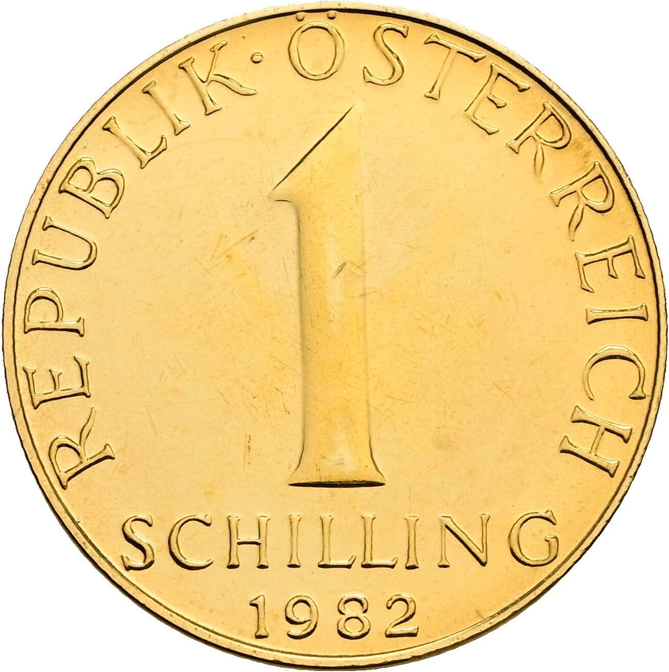1 Schilling 1982 – Vorderseite