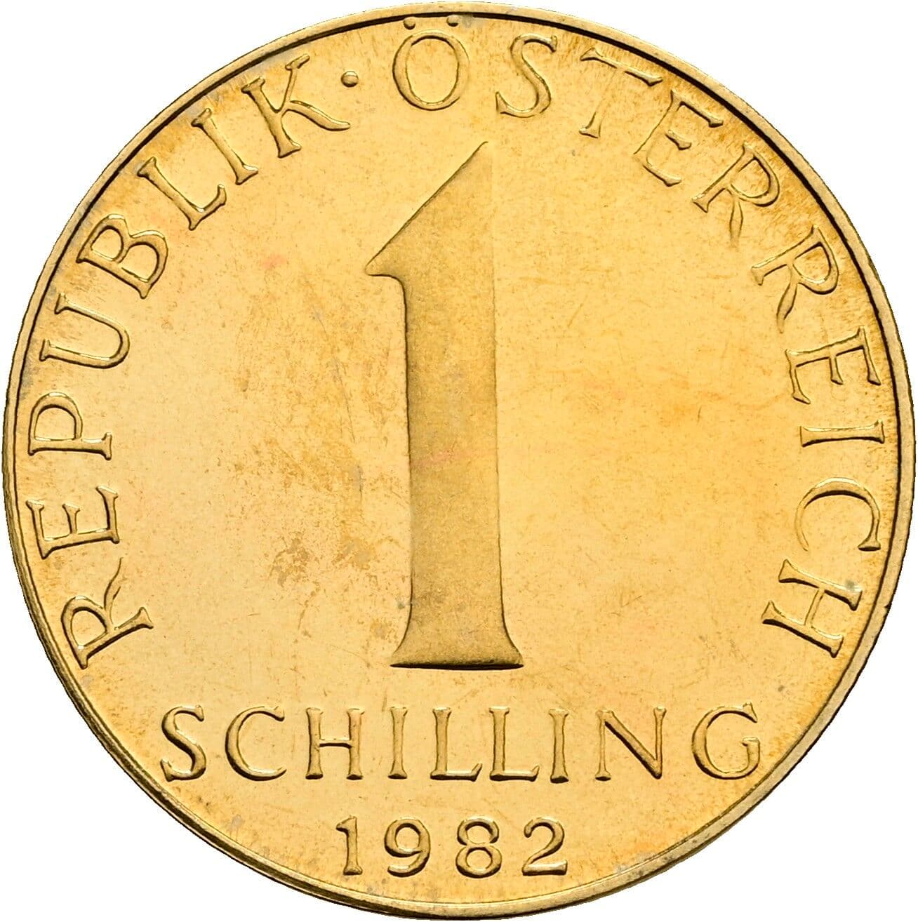 1 Schilling 1982 – Vorderseite