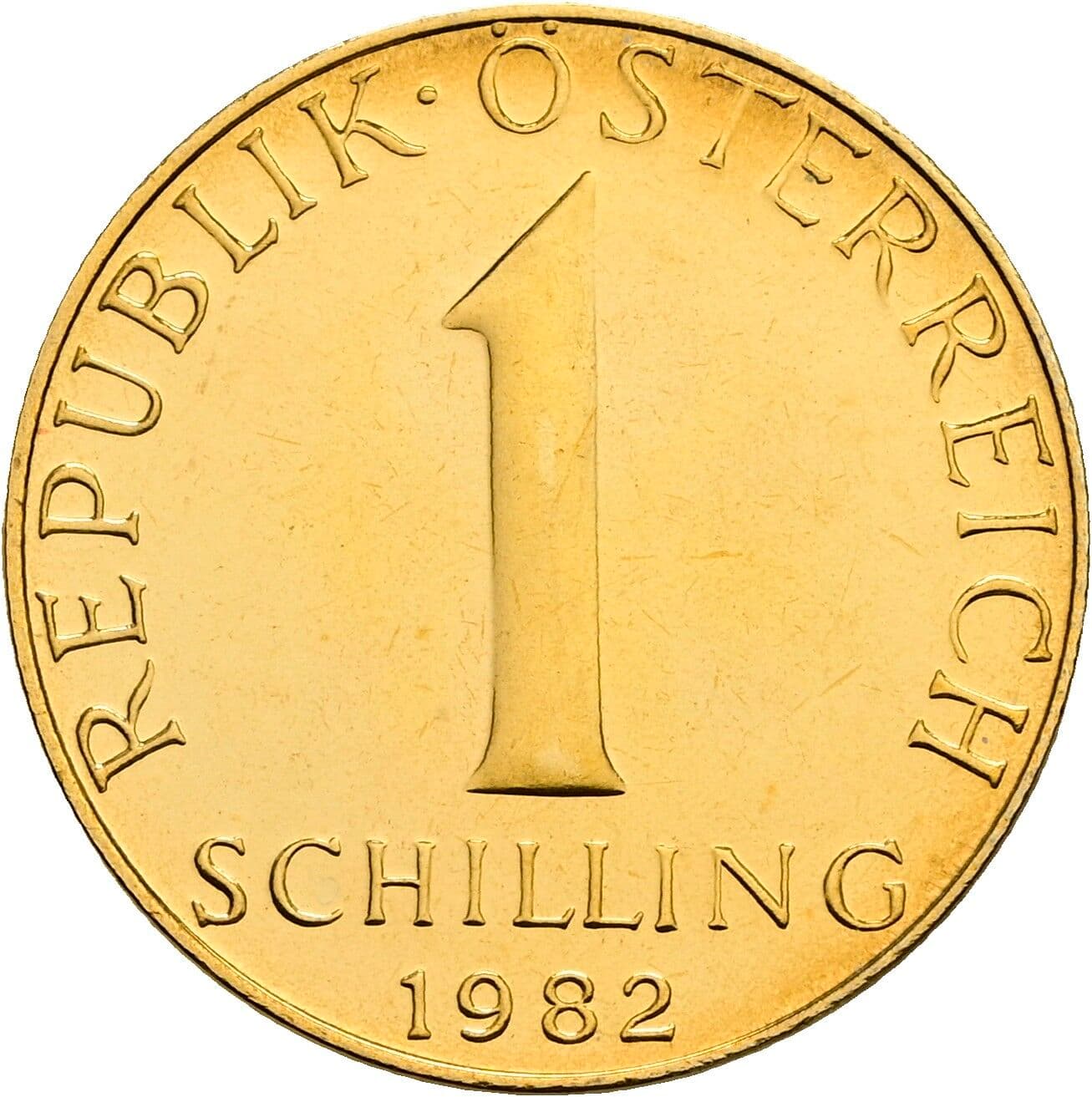 1 Schilling 1982 – Vorderseite