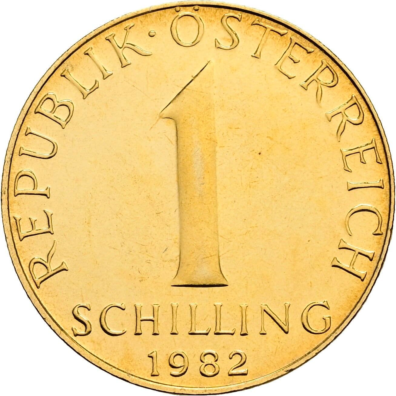 1 Schilling 1982 – Vorderseite