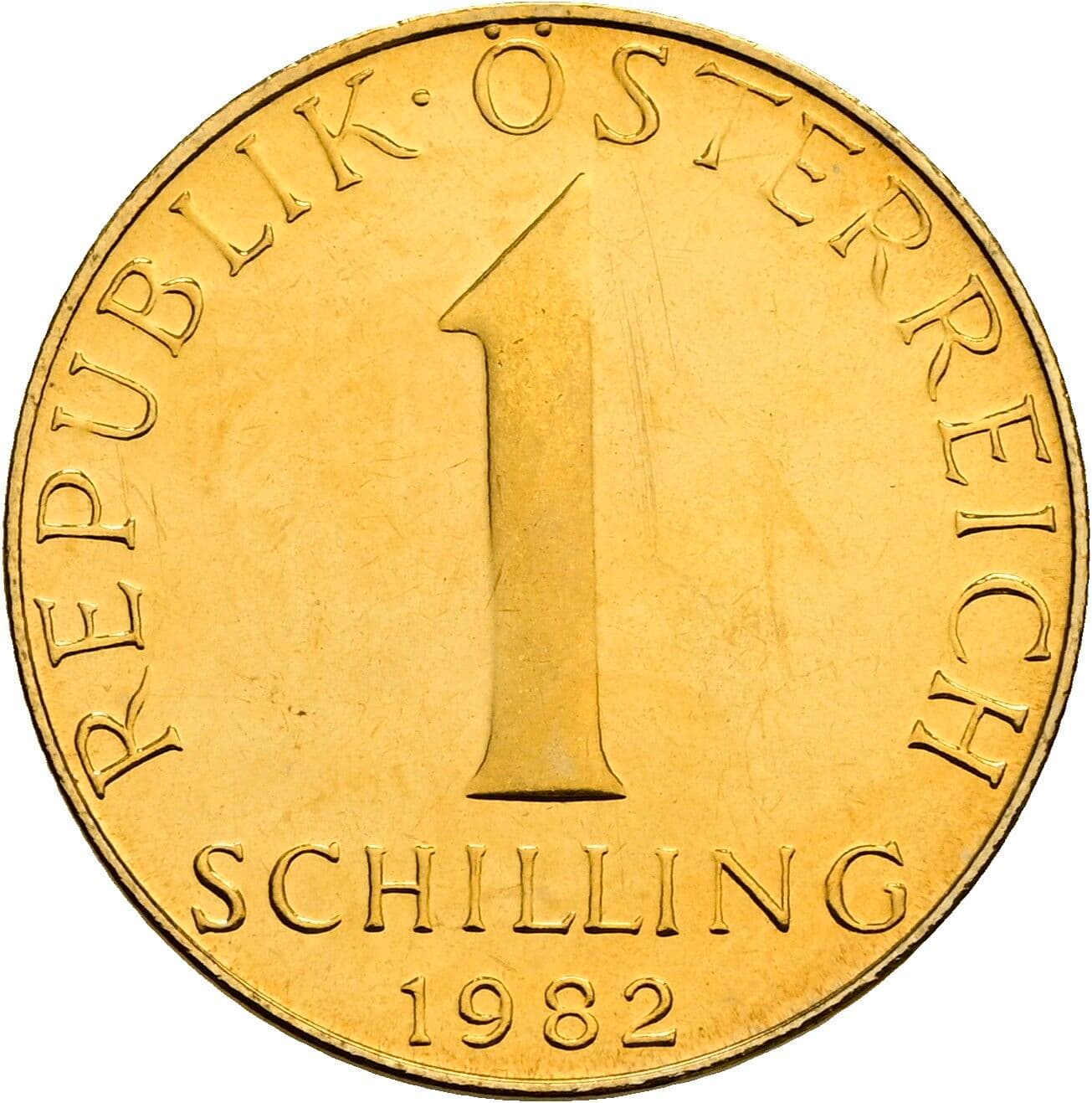 1 Schilling 1982 – Vorderseite