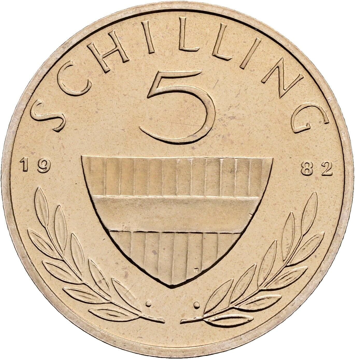 5 Schilling 1982 – Vorderseite
