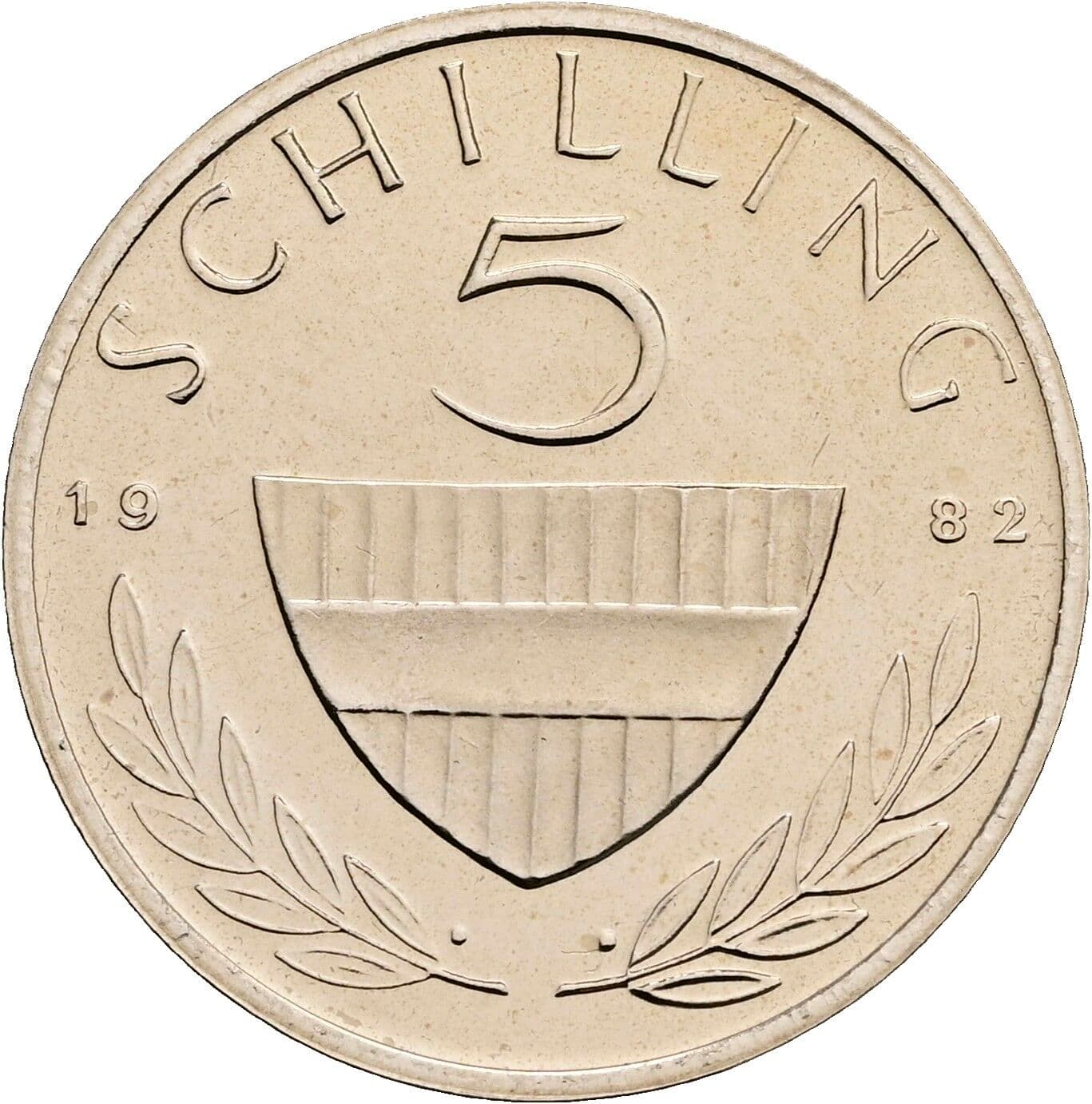5 Schilling 1982 – Vorderseite