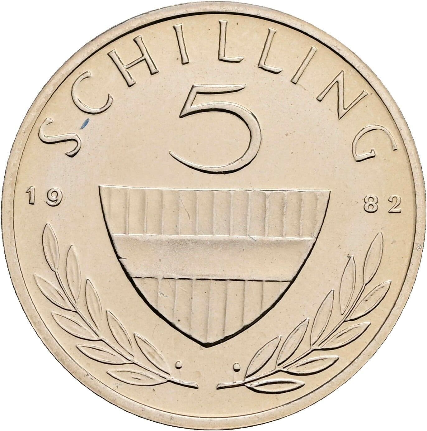 5 Schilling 1982 – Vorderseite