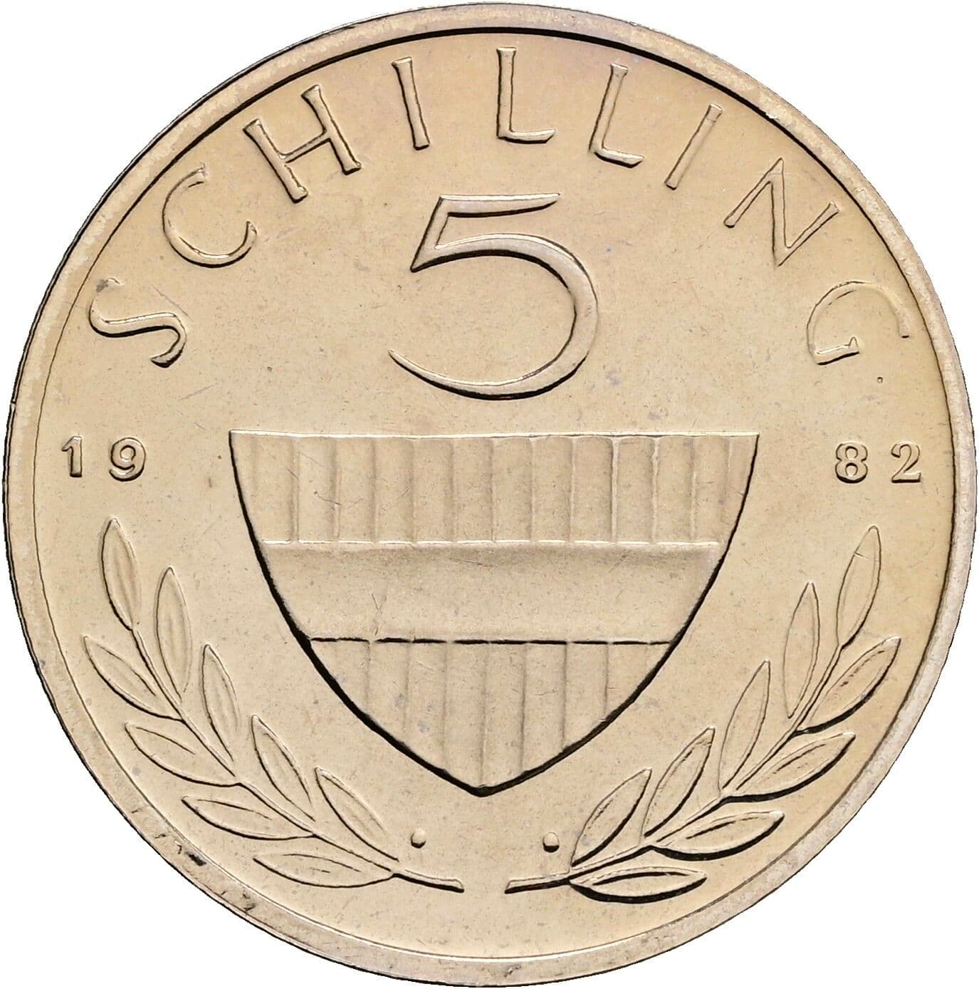 5 Schilling 1982 – Vorderseite