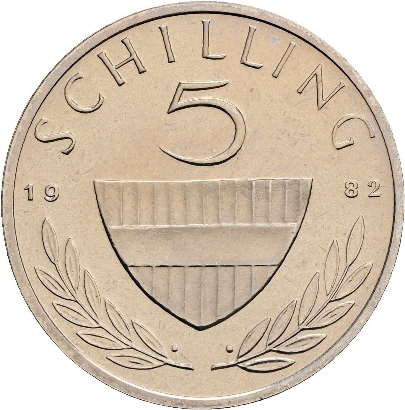 5 Schilling 1982 – Vorderseite