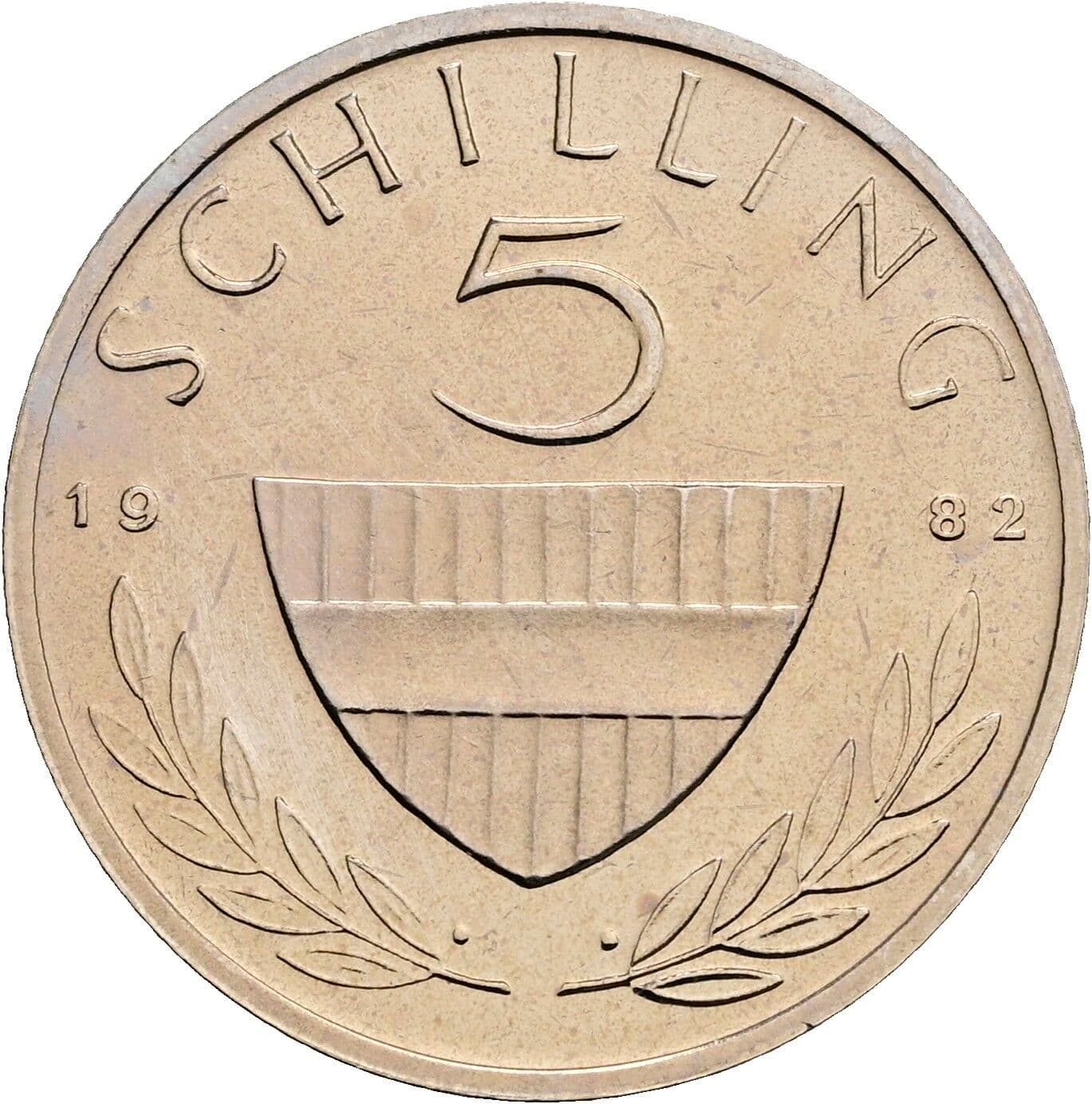 5 Schilling 1982 – Vorderseite
