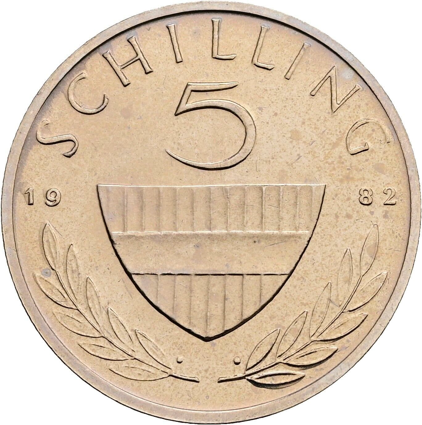 5 Schilling 1982 – Vorderseite