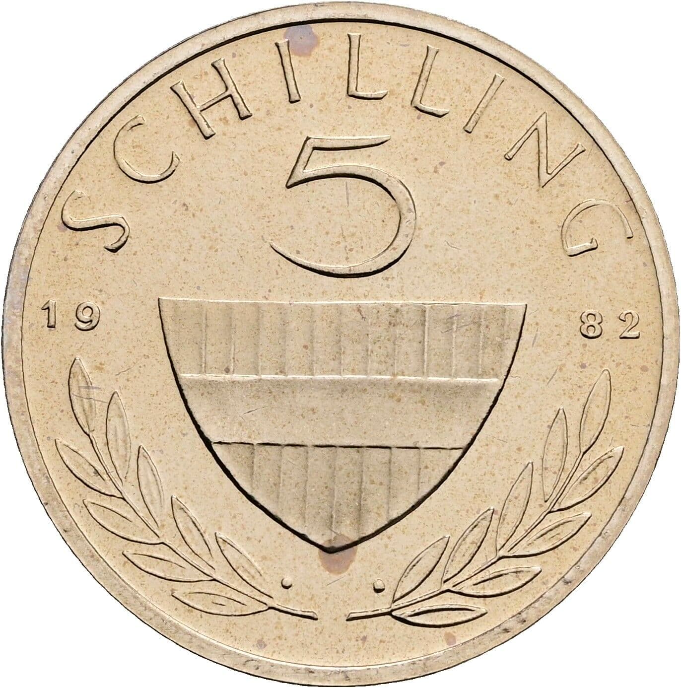 5 Schilling 1982 – Vorderseite