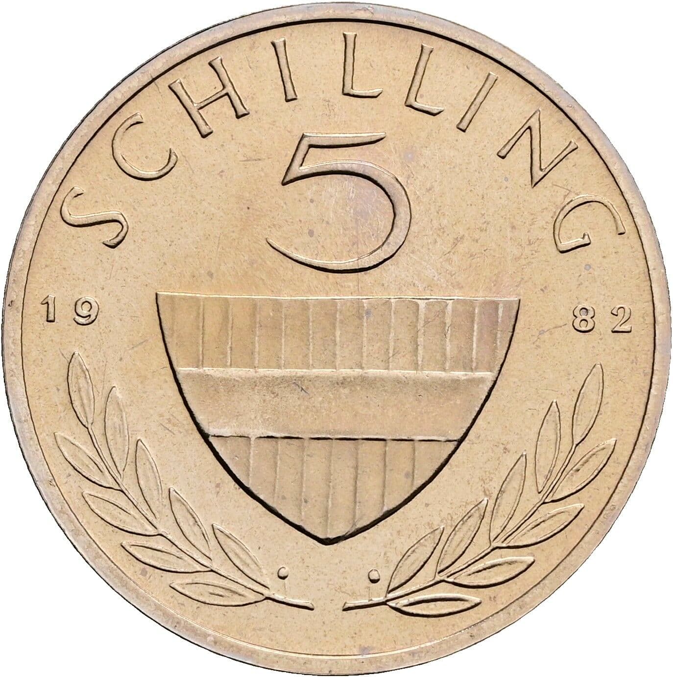 5 Schilling 1982 – Vorderseite