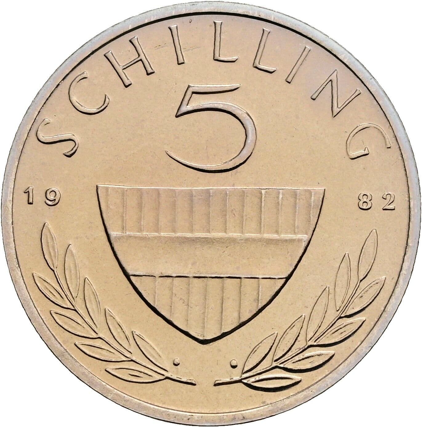 5 Schilling 1982 – Vorderseite