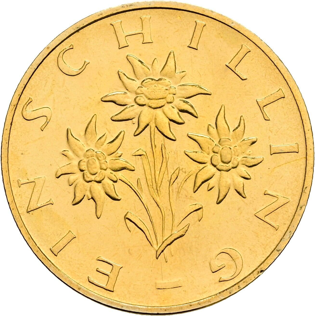 1 Schilling 1982 – Rückseite