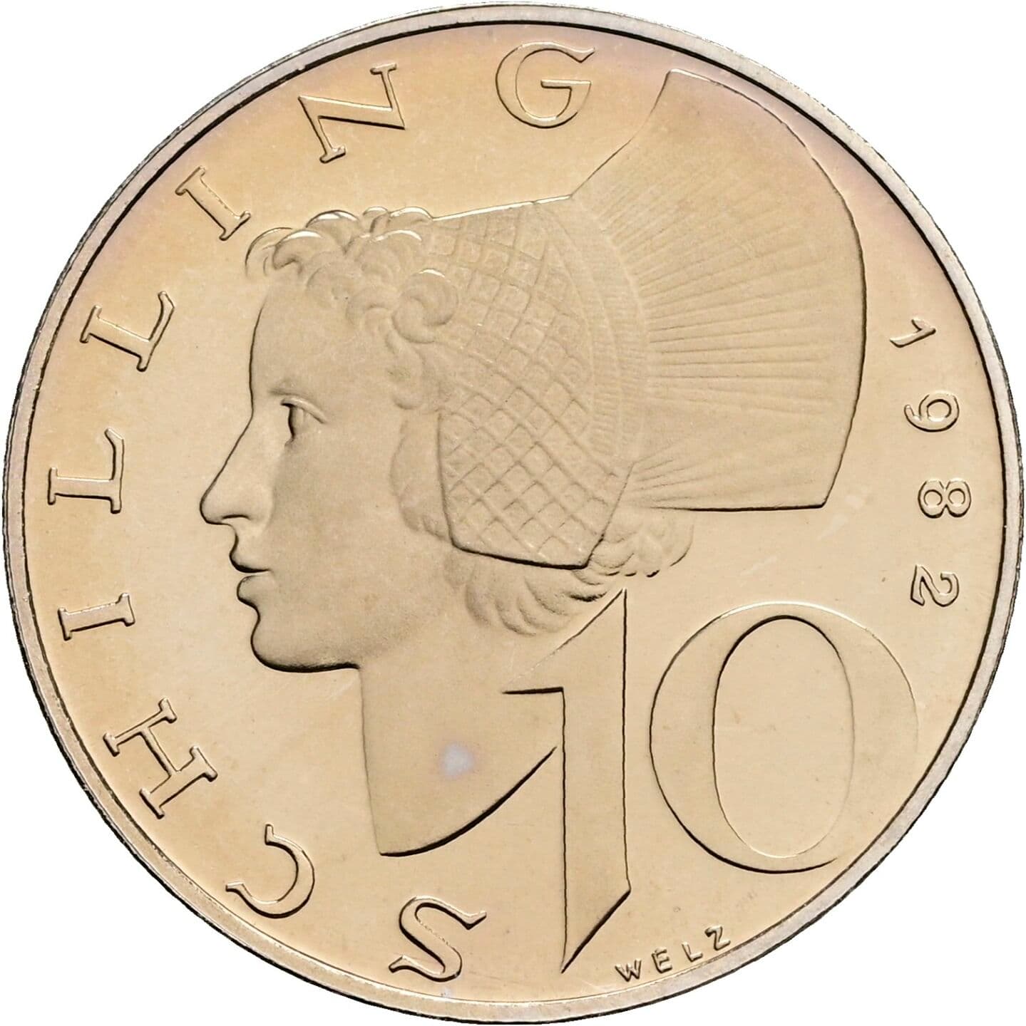 10 Schilling 1982 – Vorderseite