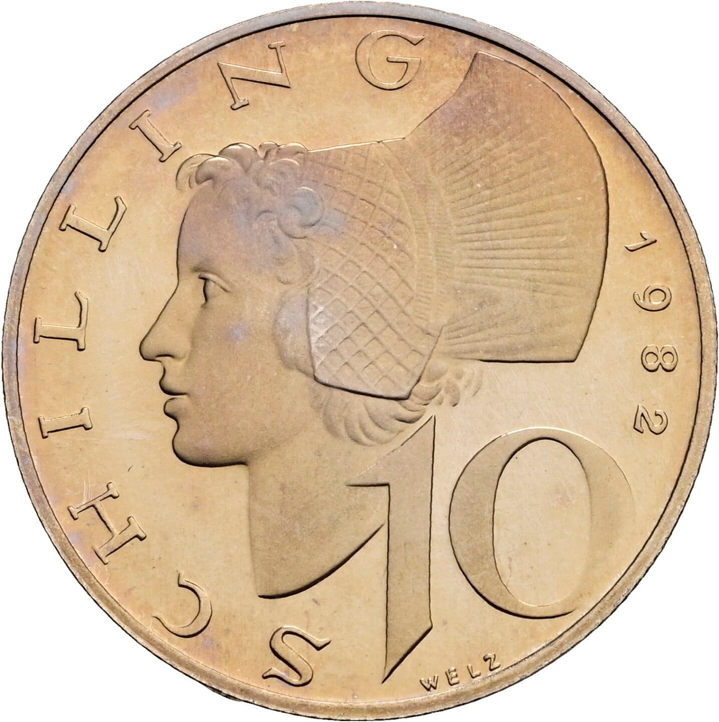 10 Schilling 1982 – Vorderseite