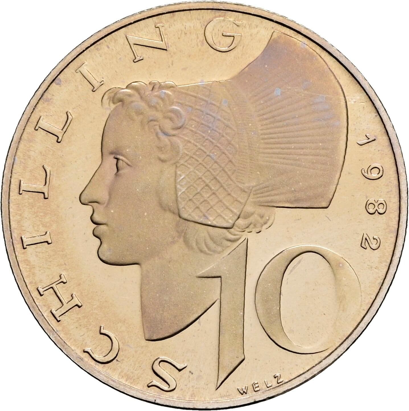 10 Schilling 1982 – Vorderseite