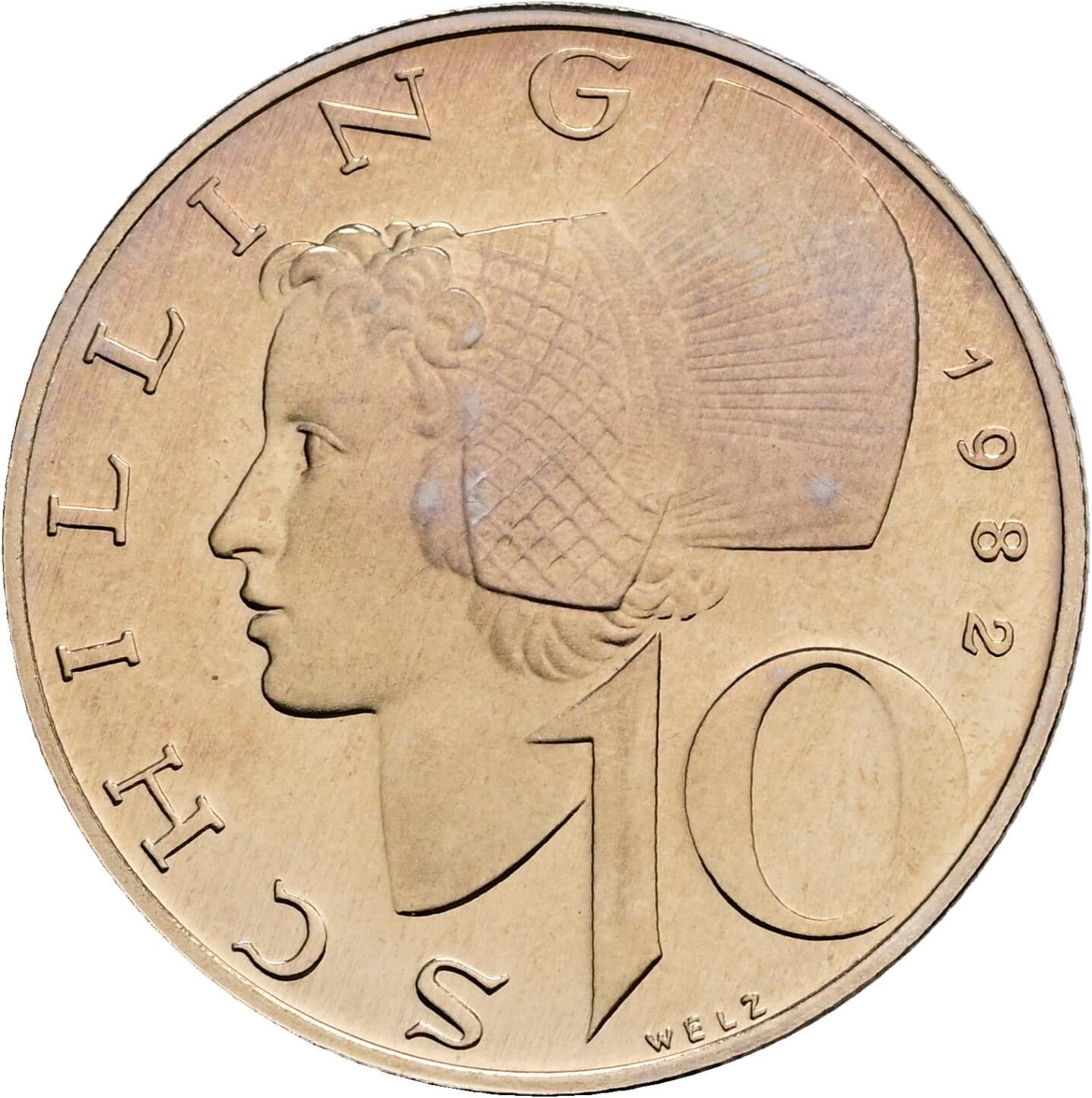 10 Schilling 1982 – Vorderseite