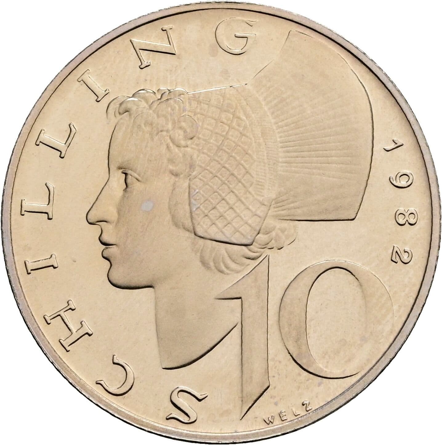 10 Schilling 1982 – Vorderseite