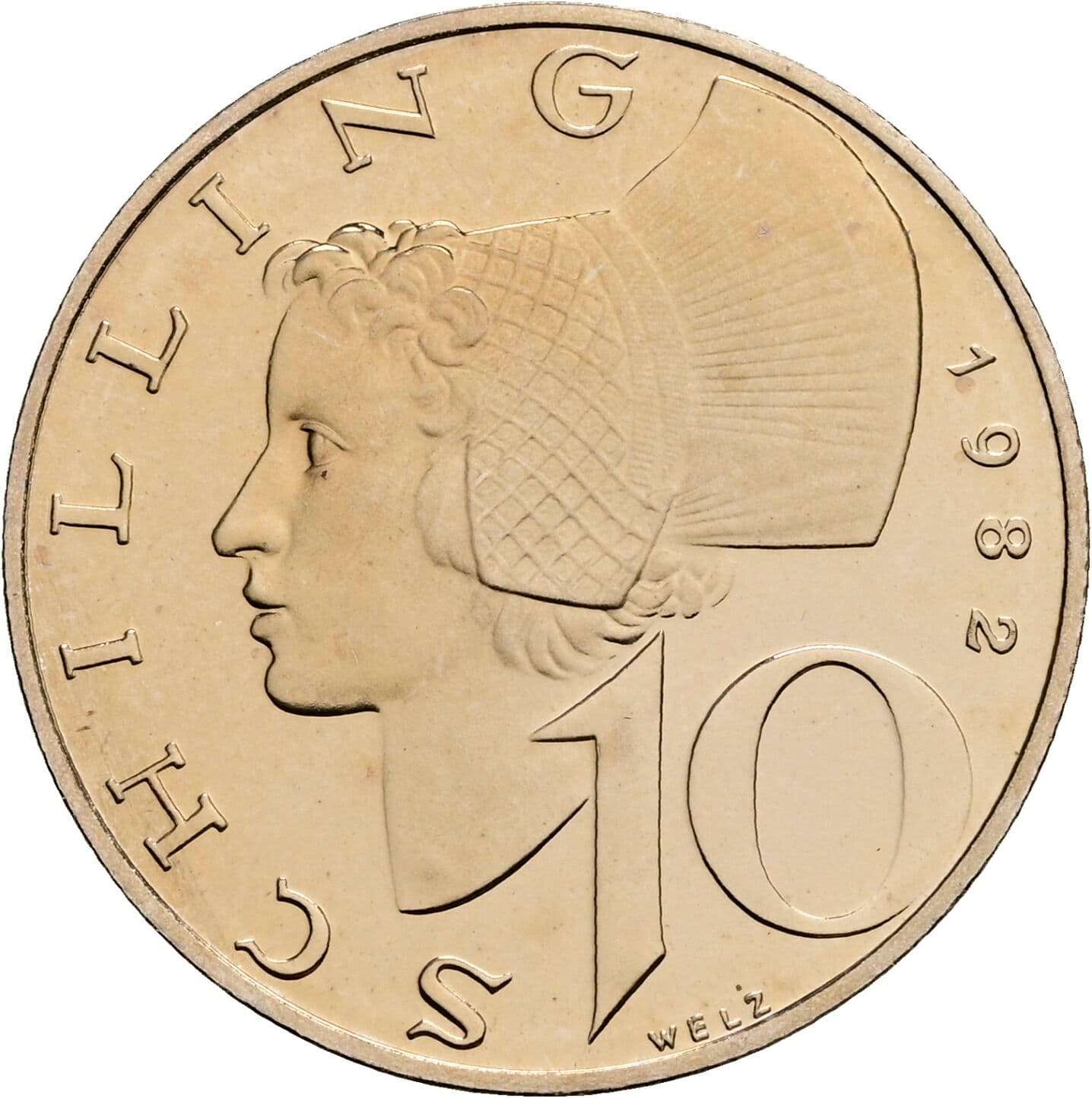 10 Schilling 1982 – Vorderseite