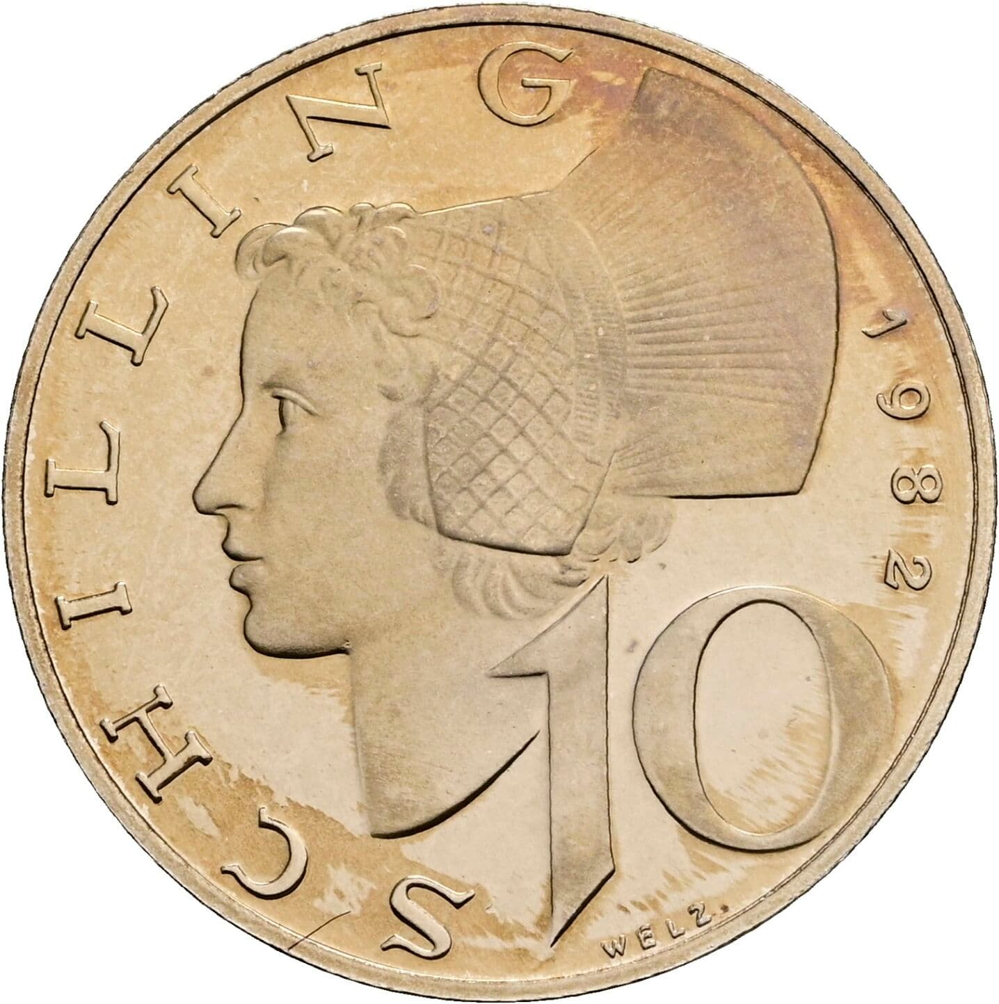 10 Schilling 1982 – Vorderseite