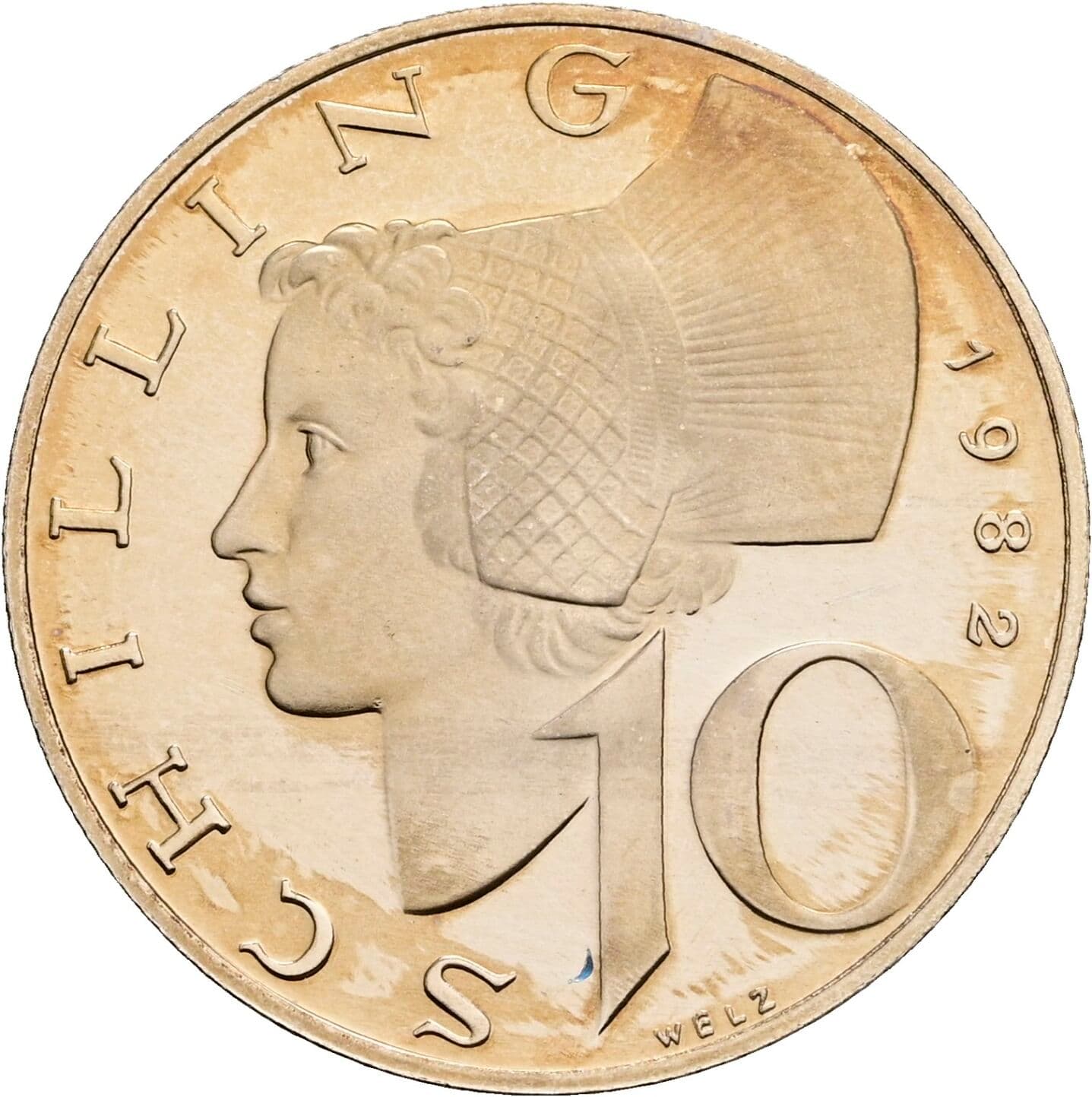 10 Schilling 1982 – Vorderseite