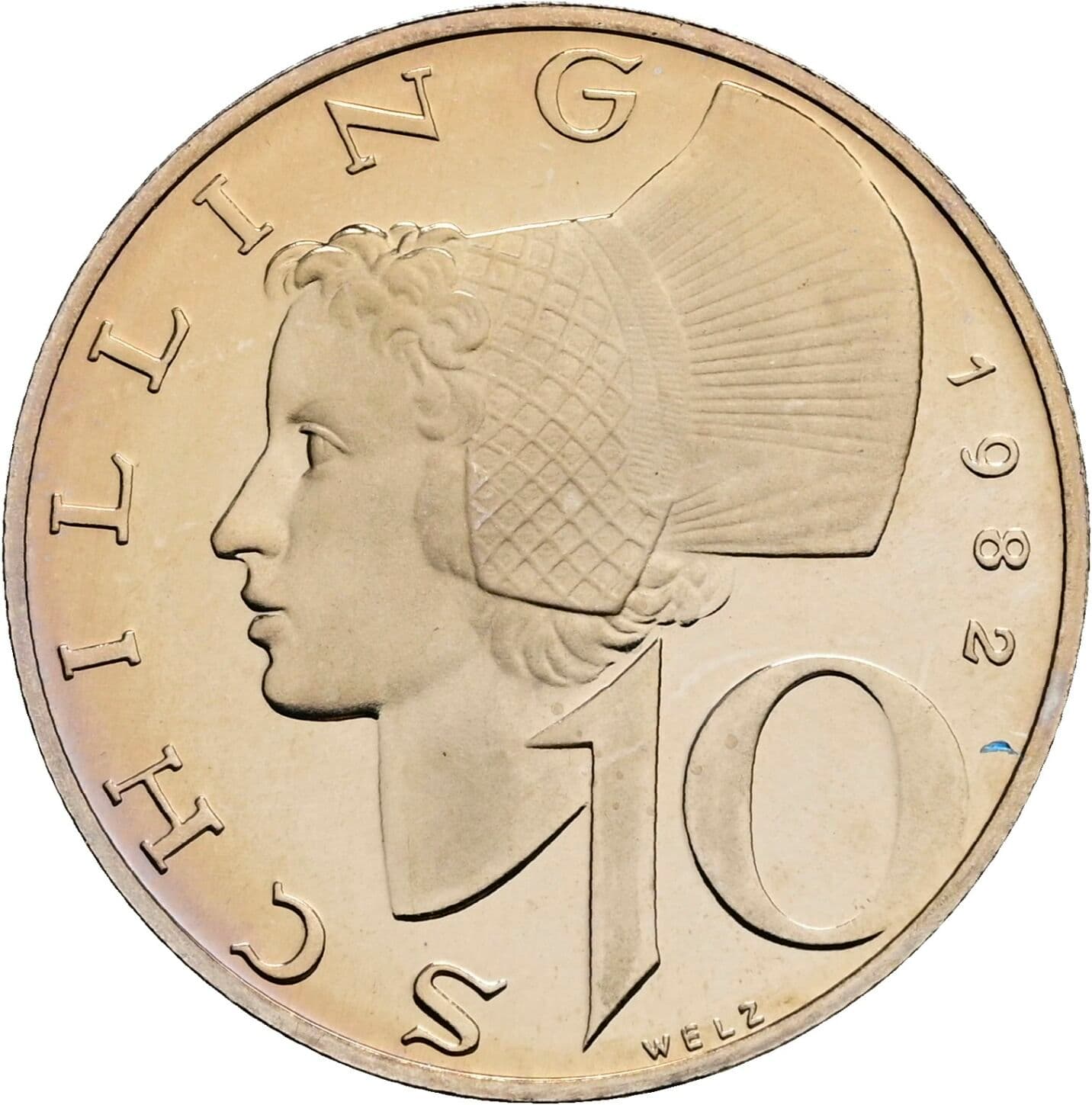 10 Schilling 1982 – Vorderseite