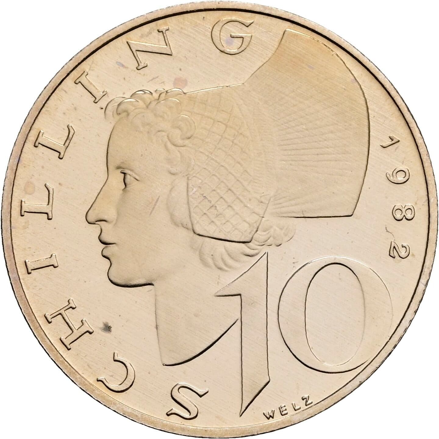 10 Schilling 1982 – Vorderseite