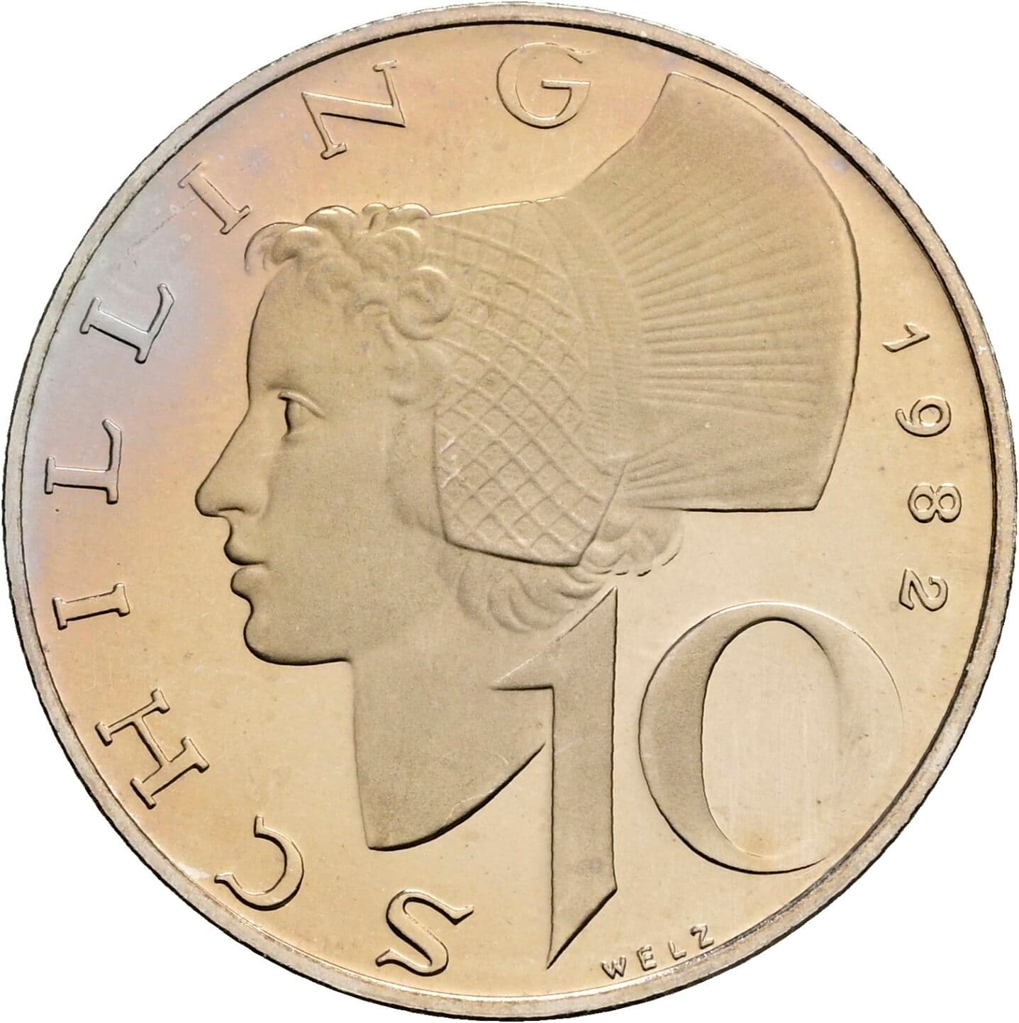 10 Schilling 1982 – Vorderseite