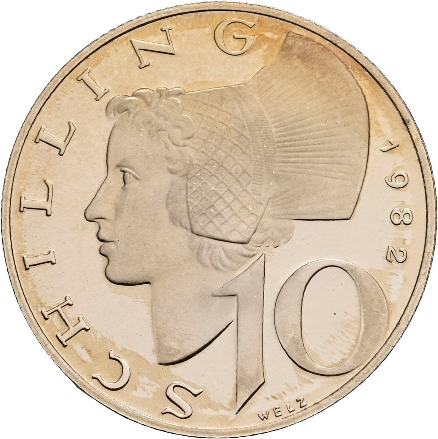 10 Schilling 1982 – Vorderseite