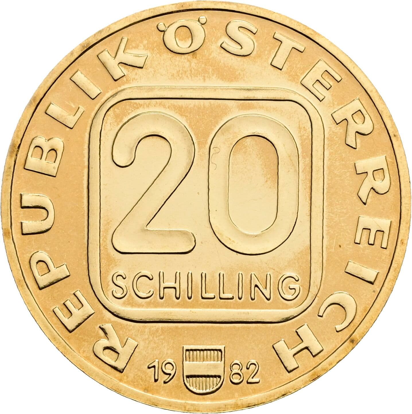 20 Schilling 1982 – Vorderseite