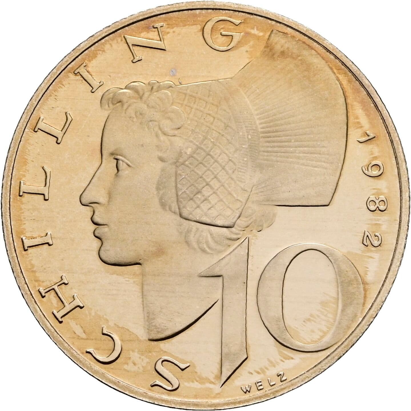 10 Schilling 1982 – Vorderseite