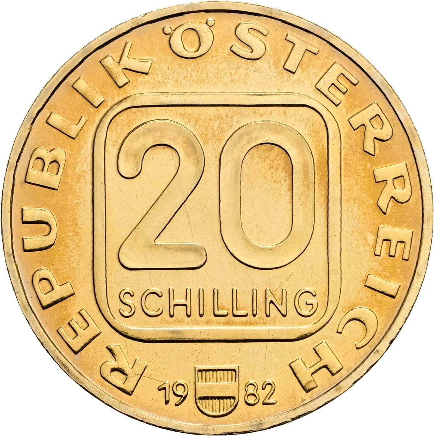 20 Schilling 1982 – Vorderseite