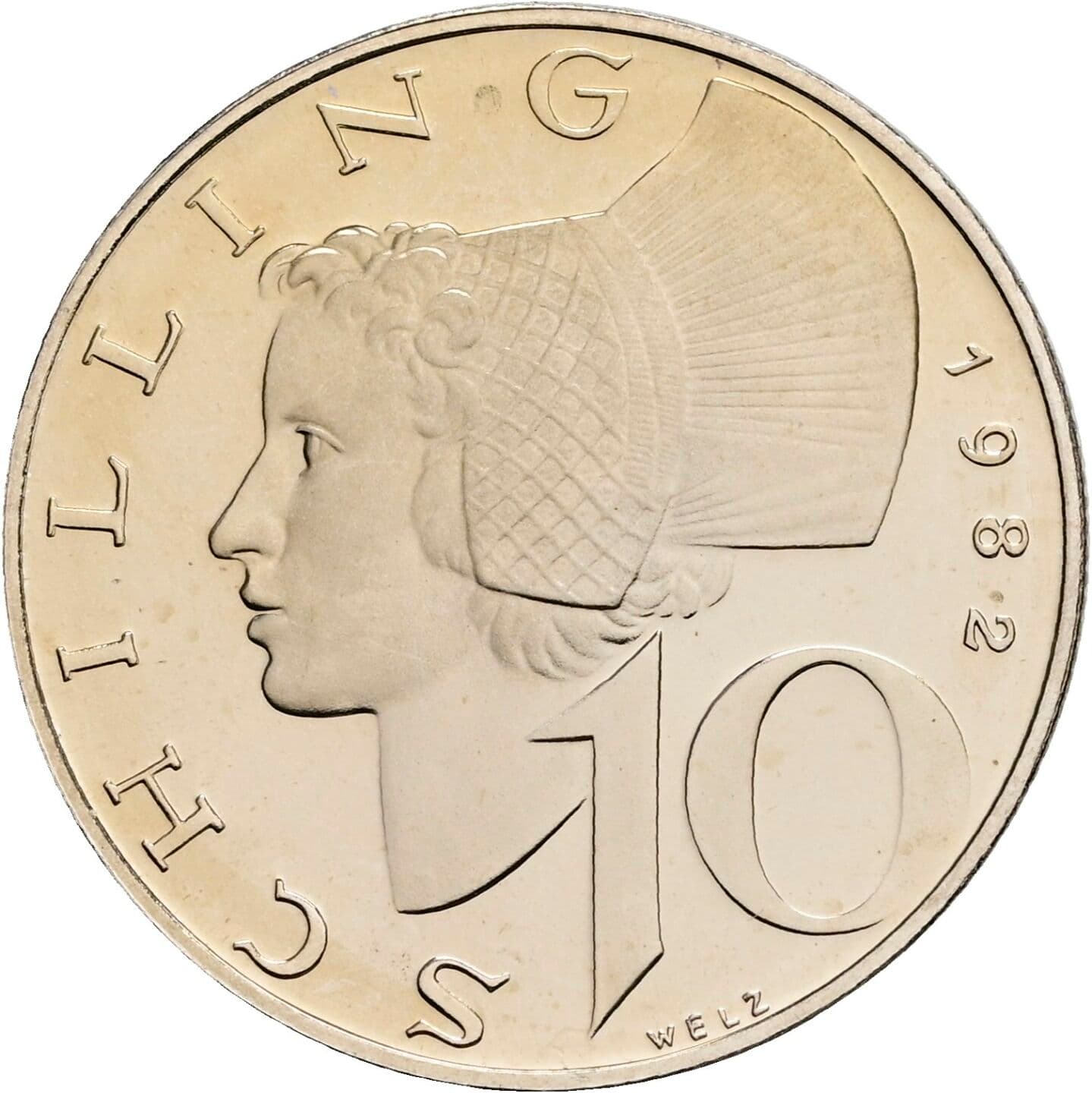10 Schilling 1982 – Vorderseite