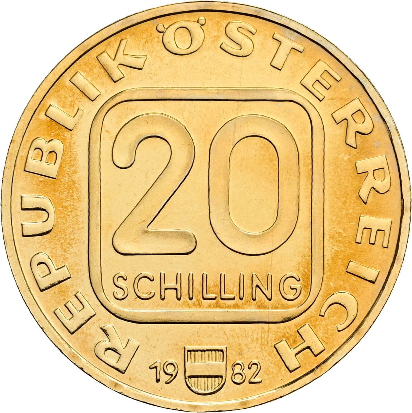 20 Schilling 1982 – Vorderseite