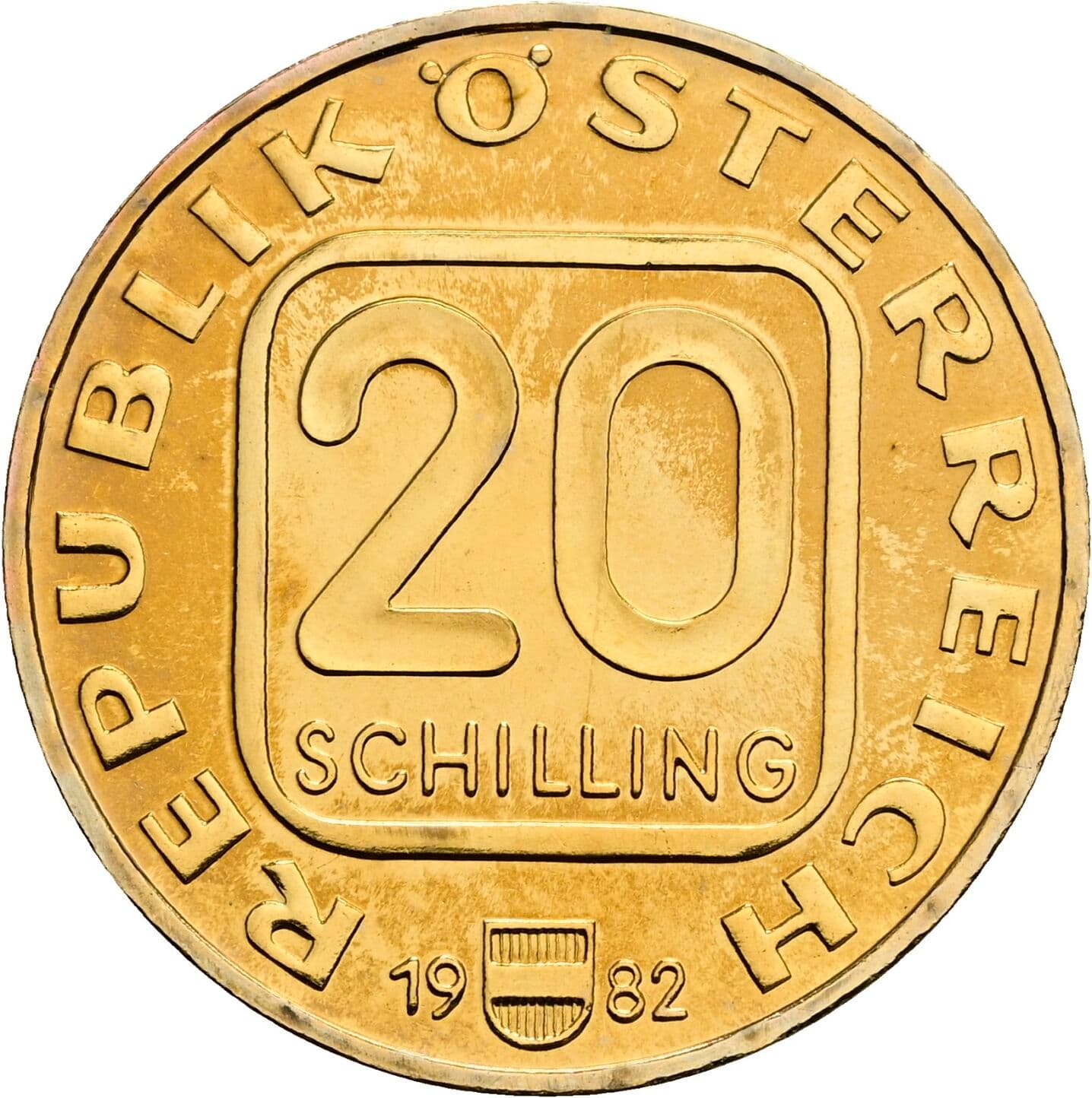 20 Schilling 1982 – Vorderseite