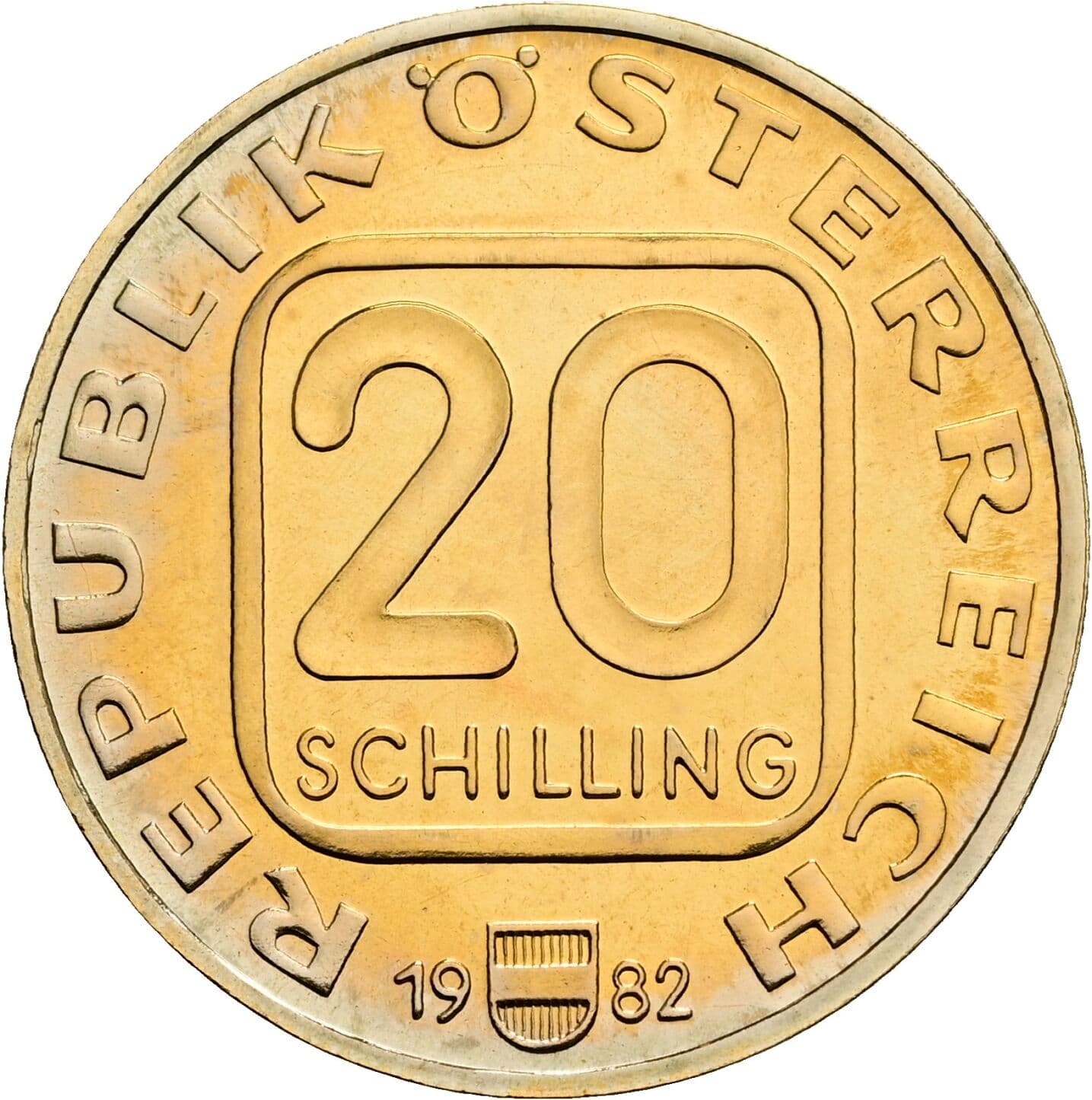 20 Schilling 1982 – Vorderseite