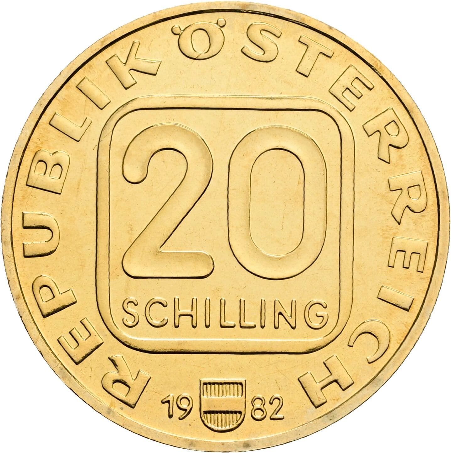 20 Schilling 1982 – Vorderseite