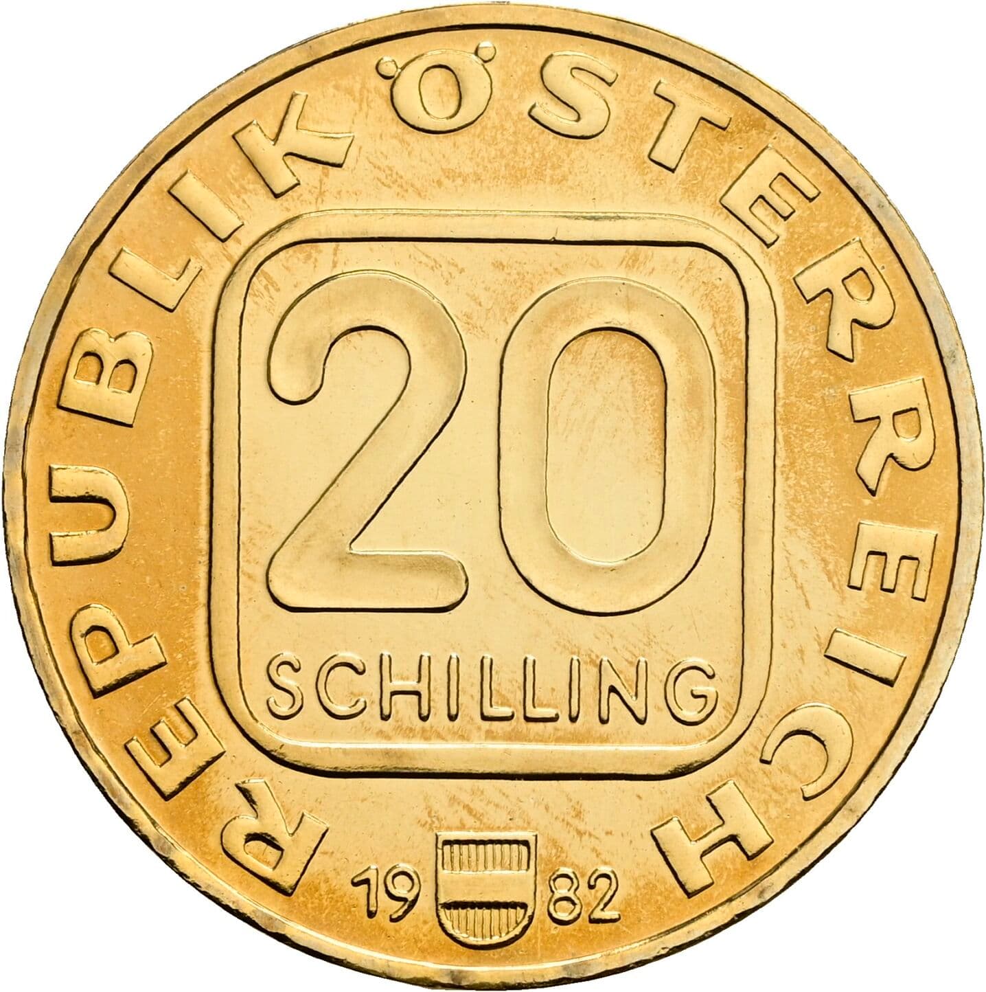 20 Schilling 1982 – Vorderseite