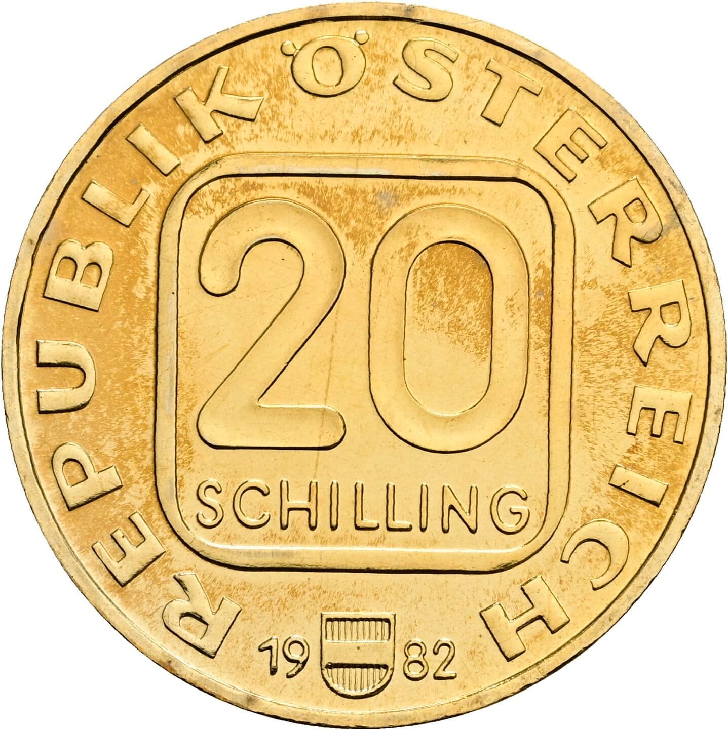 20 Schilling 1982 – Vorderseite