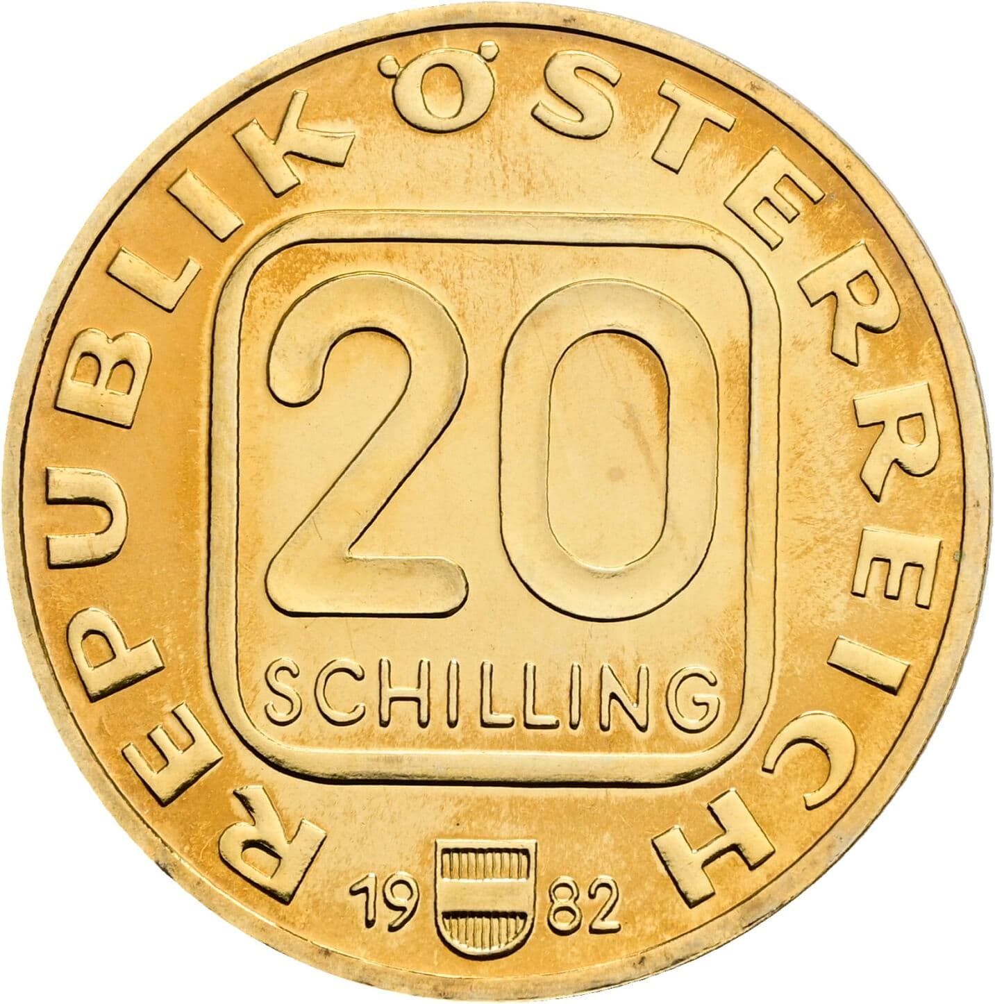 20 Schilling 1982 – Vorderseite