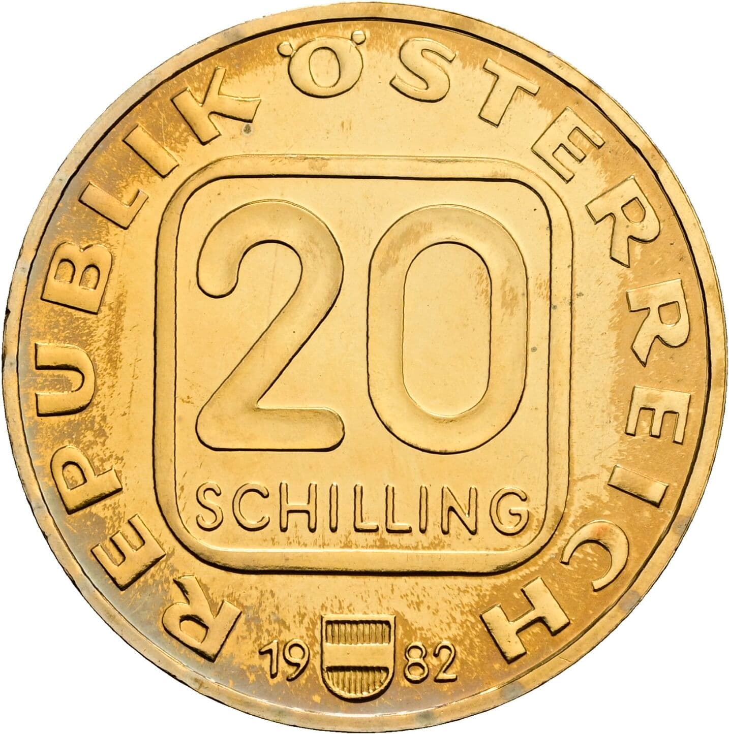 20 Schilling 1982 – Vorderseite