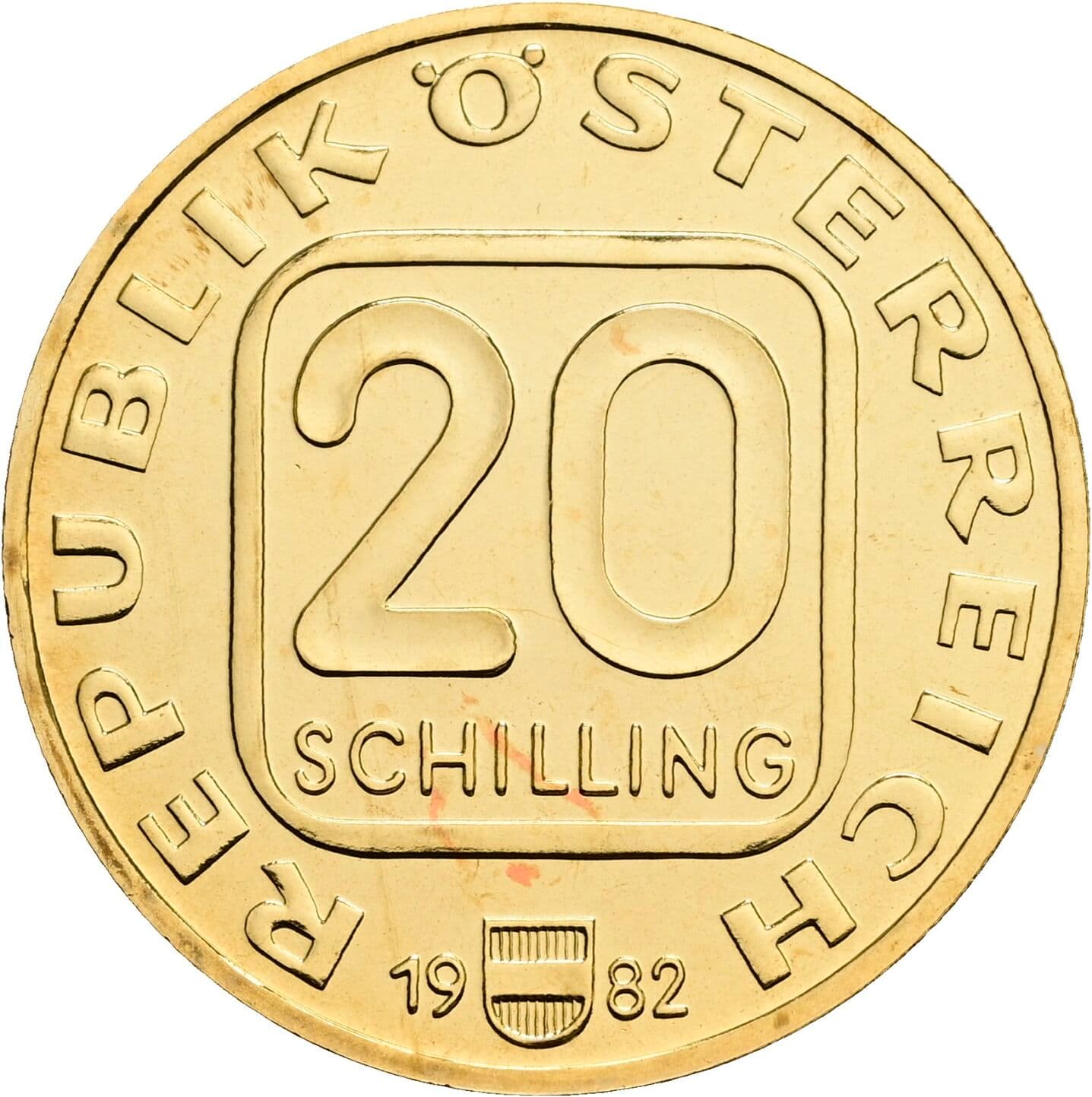 20 Schilling 1982 – Vorderseite