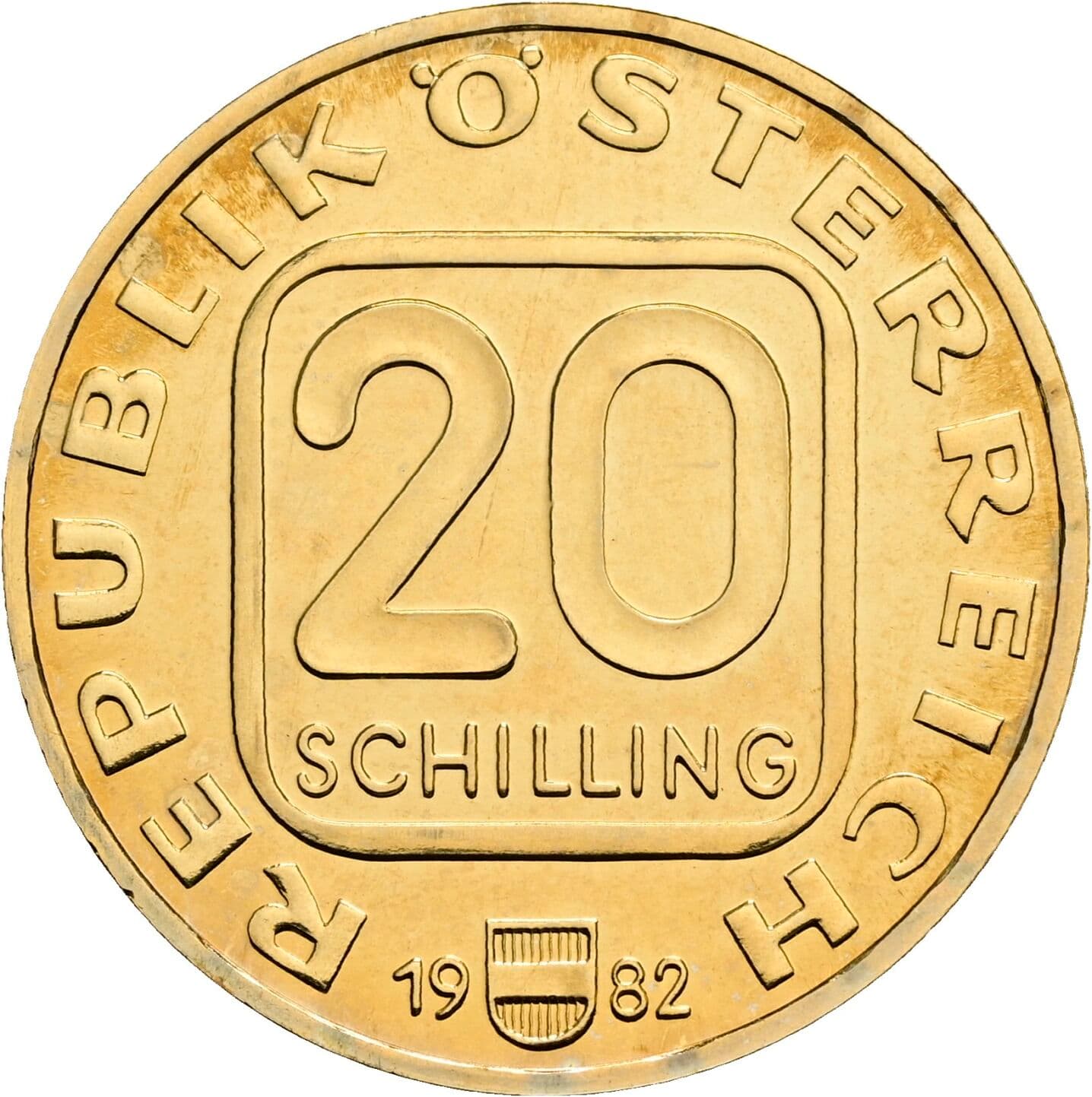 20 Schilling 1982 – Vorderseite