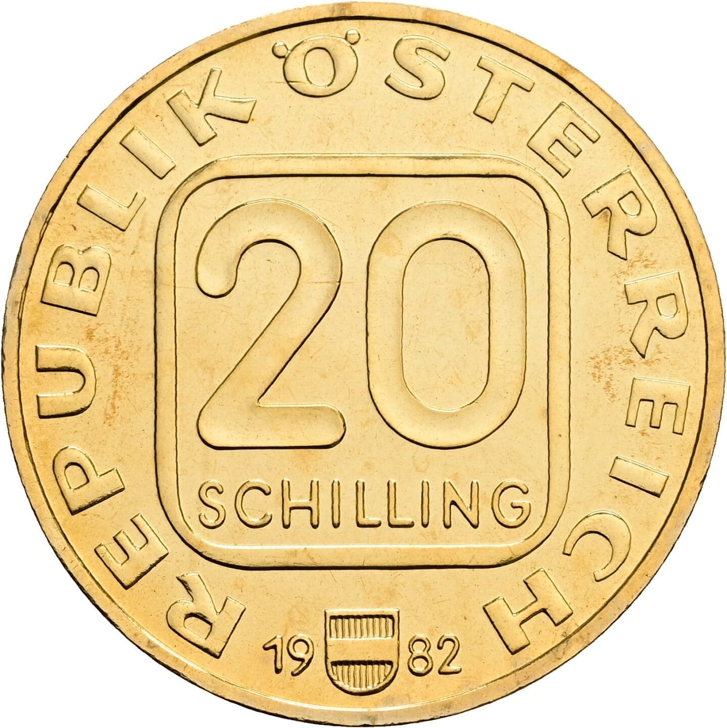 20 Schilling 1982 – Vorderseite