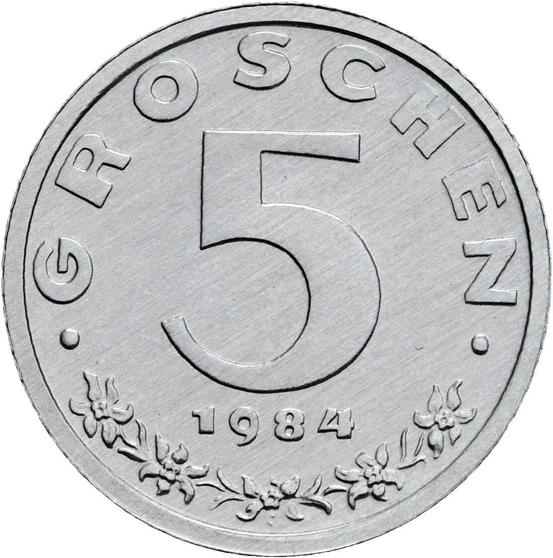 5 Groschen 1984 – Vorderseite