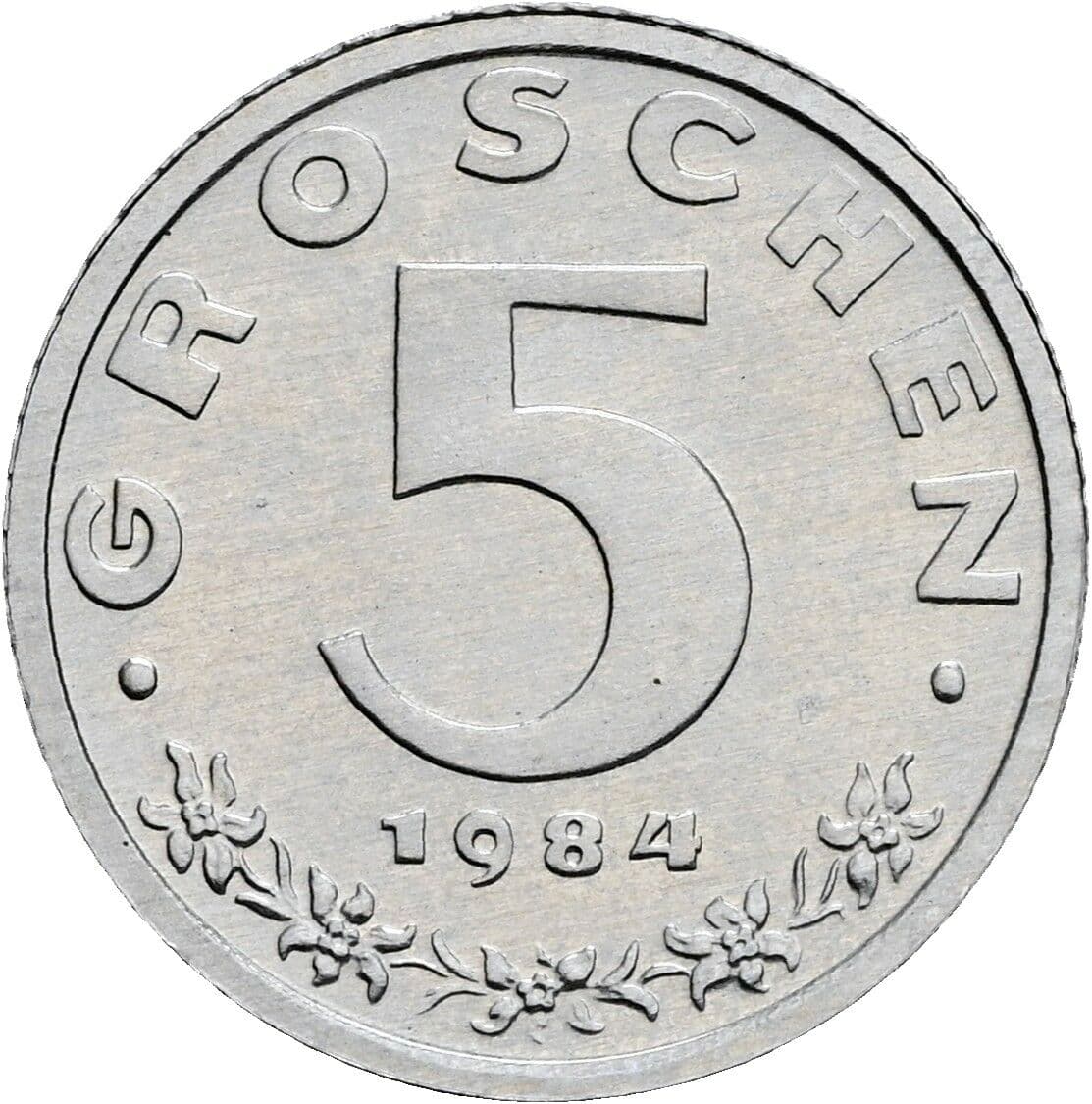 5 Groschen 1984 – Vorderseite
