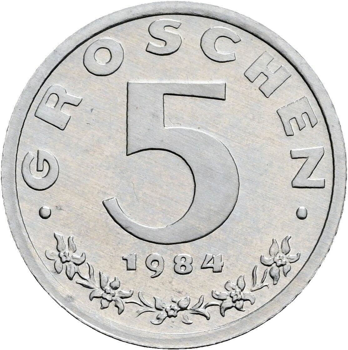 5 Groschen 1984 – Vorderseite